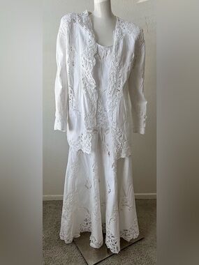 100% COTTON 3-pc Vintage Lim’s crochet suit- MADE IN USA